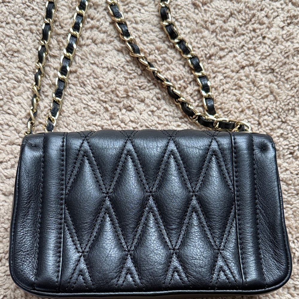 Valentino Black Quilted Crossbody Bag - Picture 4 of 4